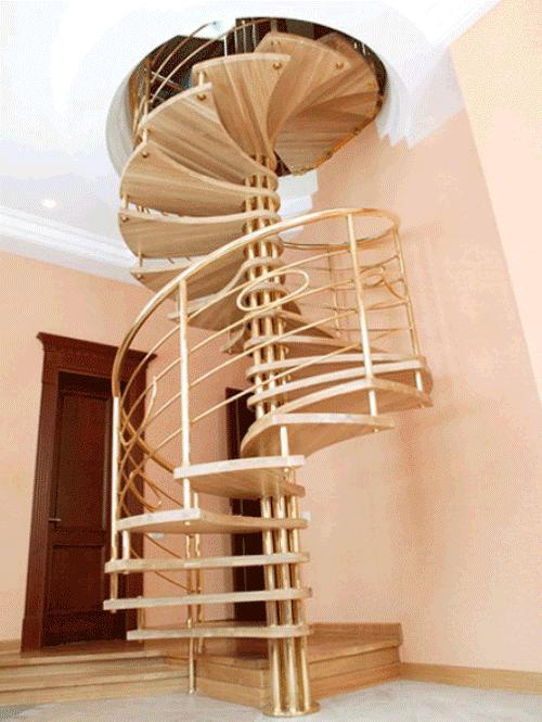 деревянная лестница для дома на 2 этаж